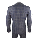 Traje de tres piezas para hombre en azul marino y gris - Paul Andrews Lloyd