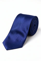 Conjunto de corbata azul marino para hombre