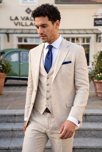 Conjunto de corbata azul marino para hombre
