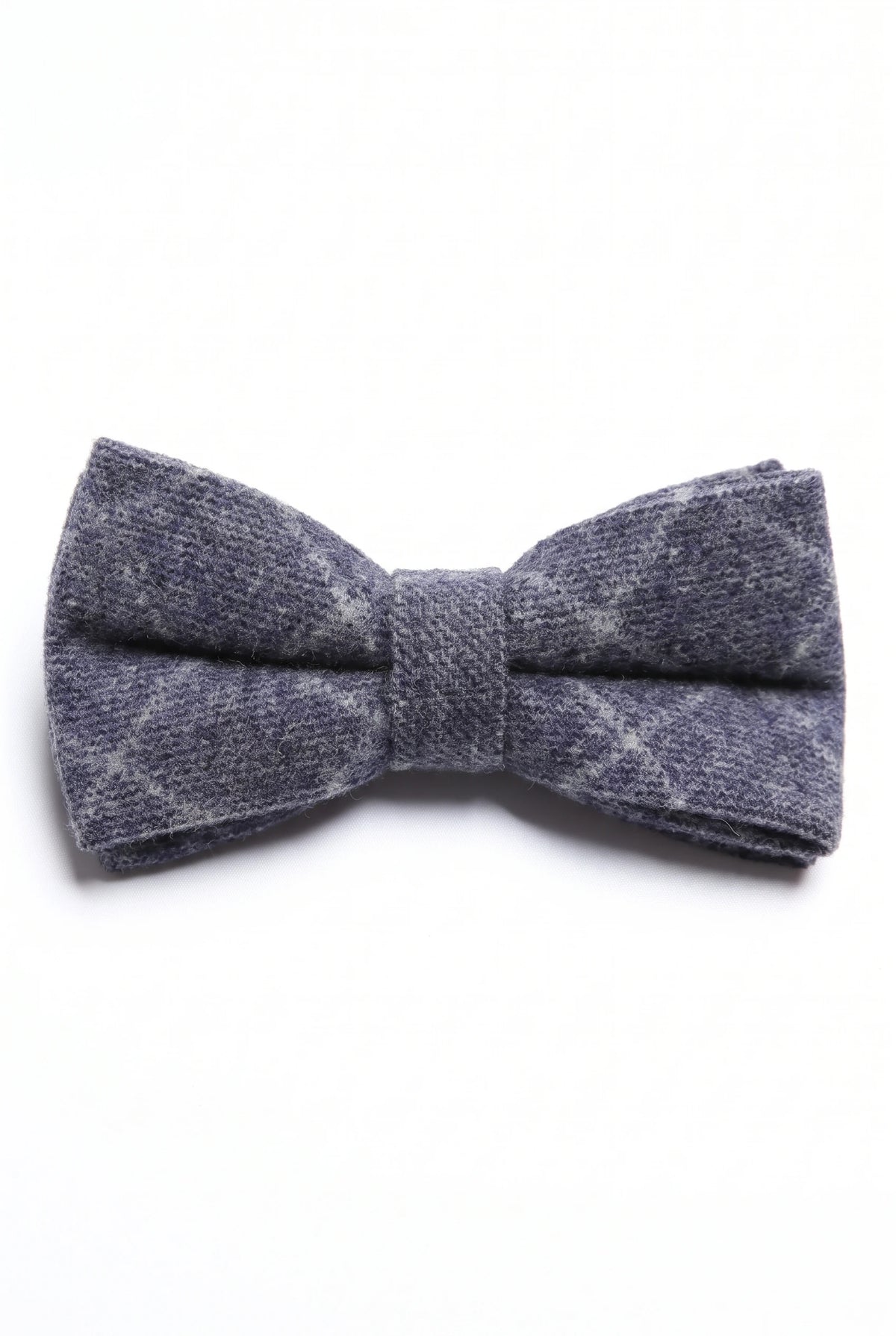 Pajarita de tweed azul marino para hombre