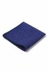 Pañuelo de bolsillo para hombre de mezcla de lana y tweed azul marino