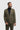 Blazer de hombre de tweed verde oliva con estampado de espiga.