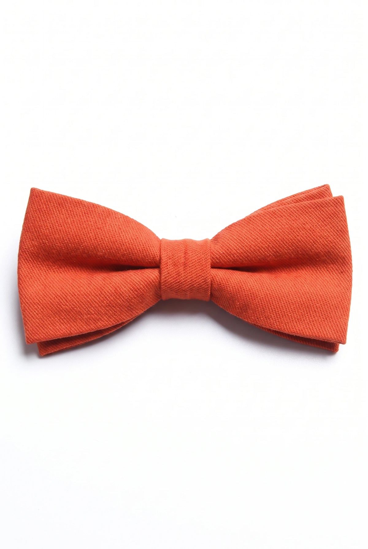 Pajarita doble de color naranja para hombre