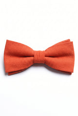 Pajarita doble de color naranja para hombre