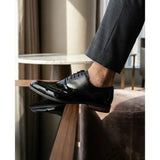 Zapatos Oxford de hombre con puntera de ala en piel sintética charol.