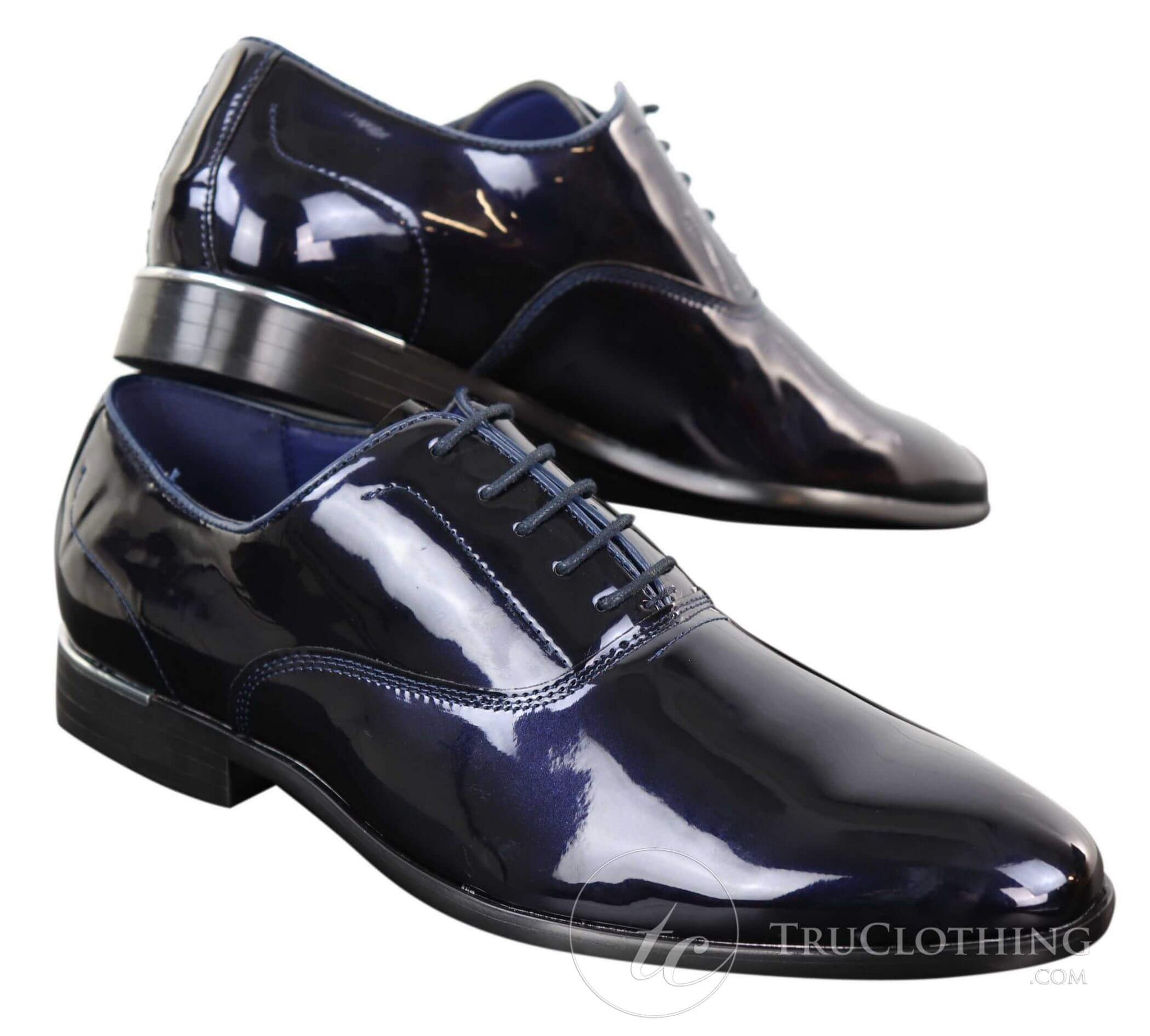 Zapatos formales de charol brillante para hombre