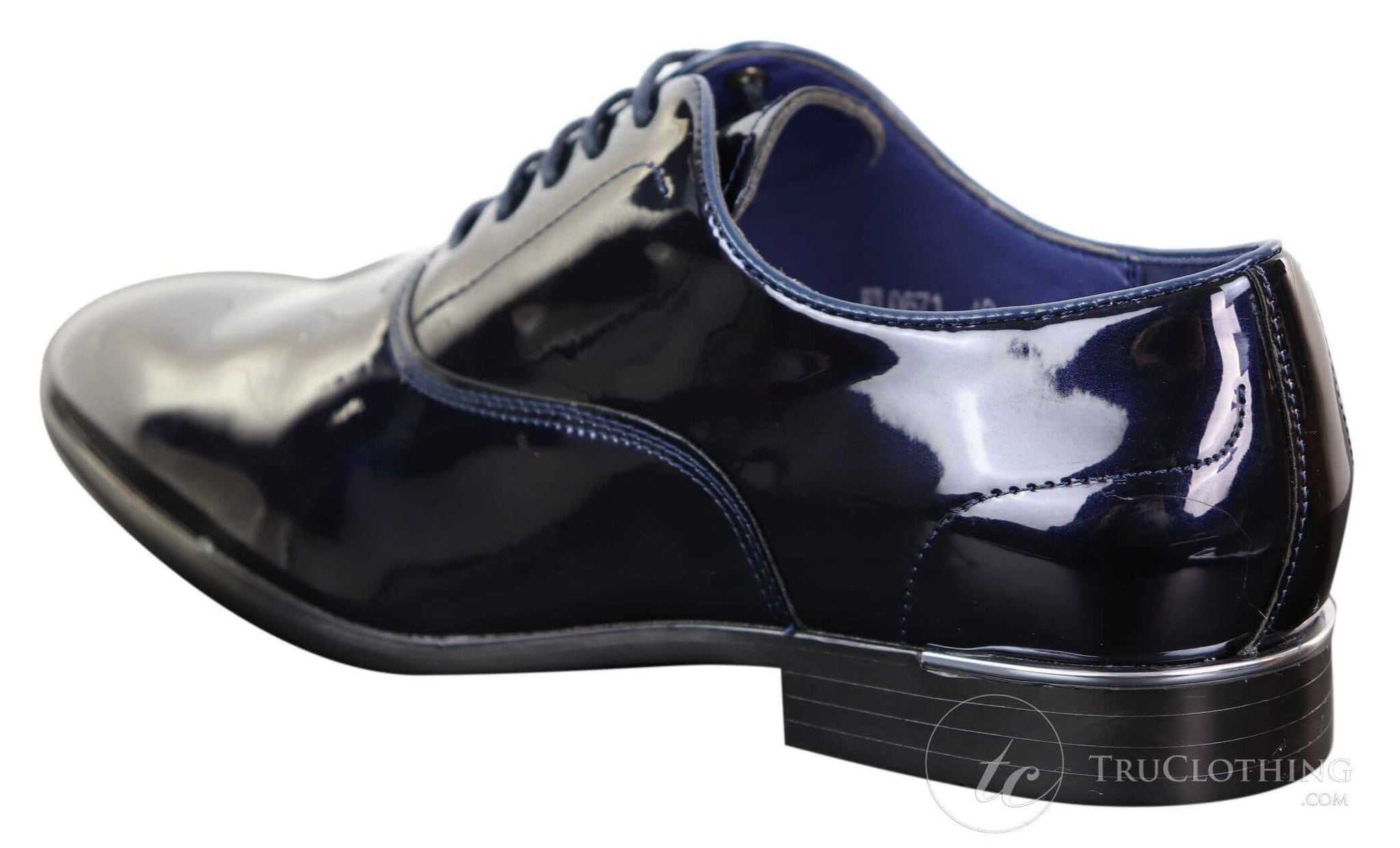 Zapatos formales de charol brillante para hombre