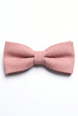 Pajarita rosa de doble capa para hombre