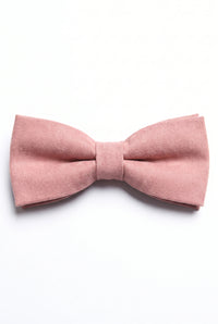 Pajarita rosa de doble capa para hombre