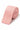 Corbata de punto rosa para hombre con extremo cuadrado plano