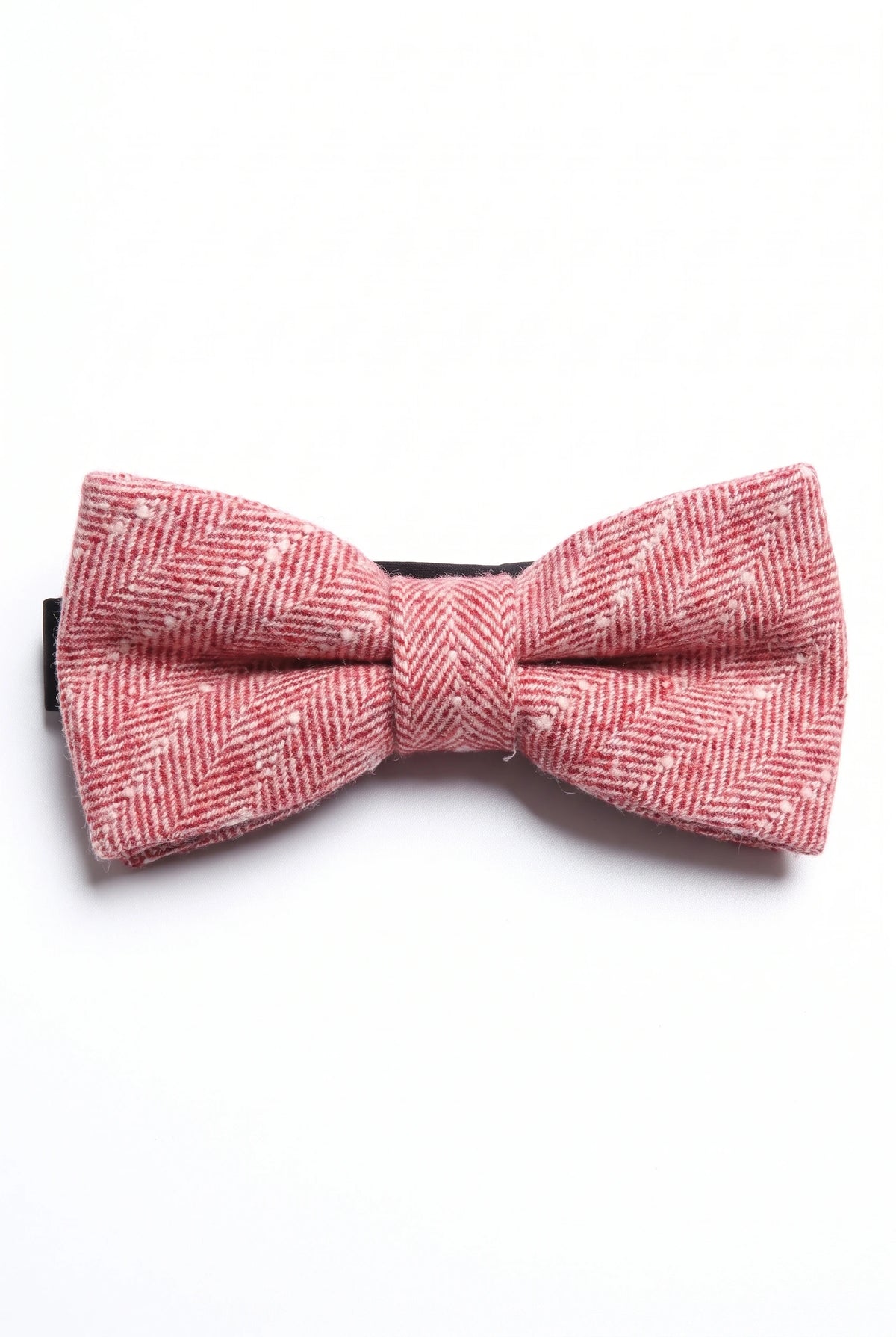 Pajarita de tweed rosa para hombre