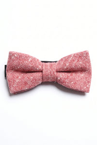 Pajarita de tweed rosa para hombre