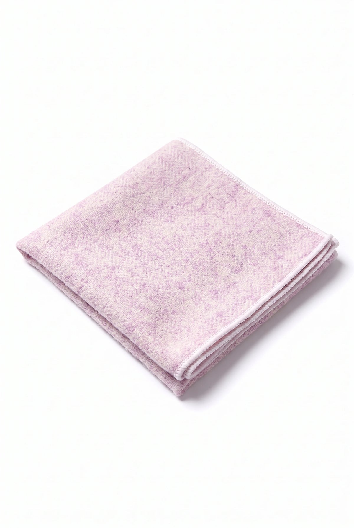 Pañuelo de bolsillo para hombre de mezcla de lana y tweed rosa.