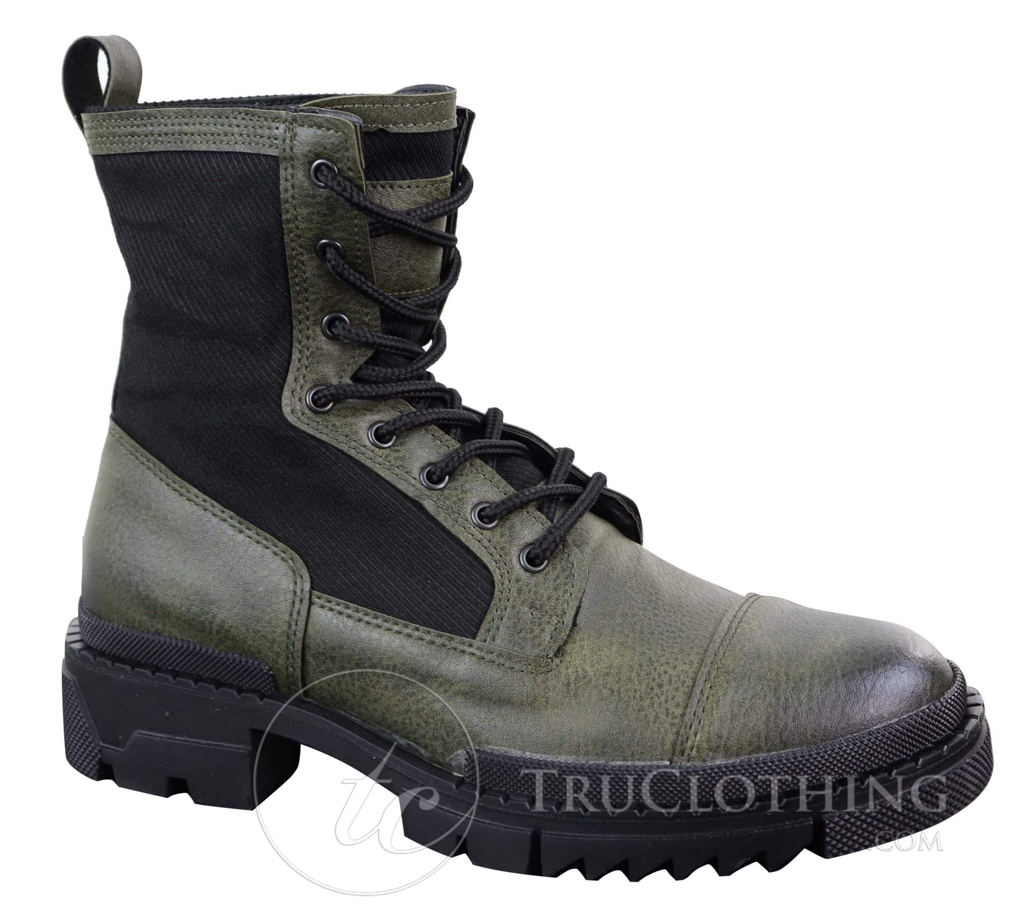 Botines de piel sintética para hombre