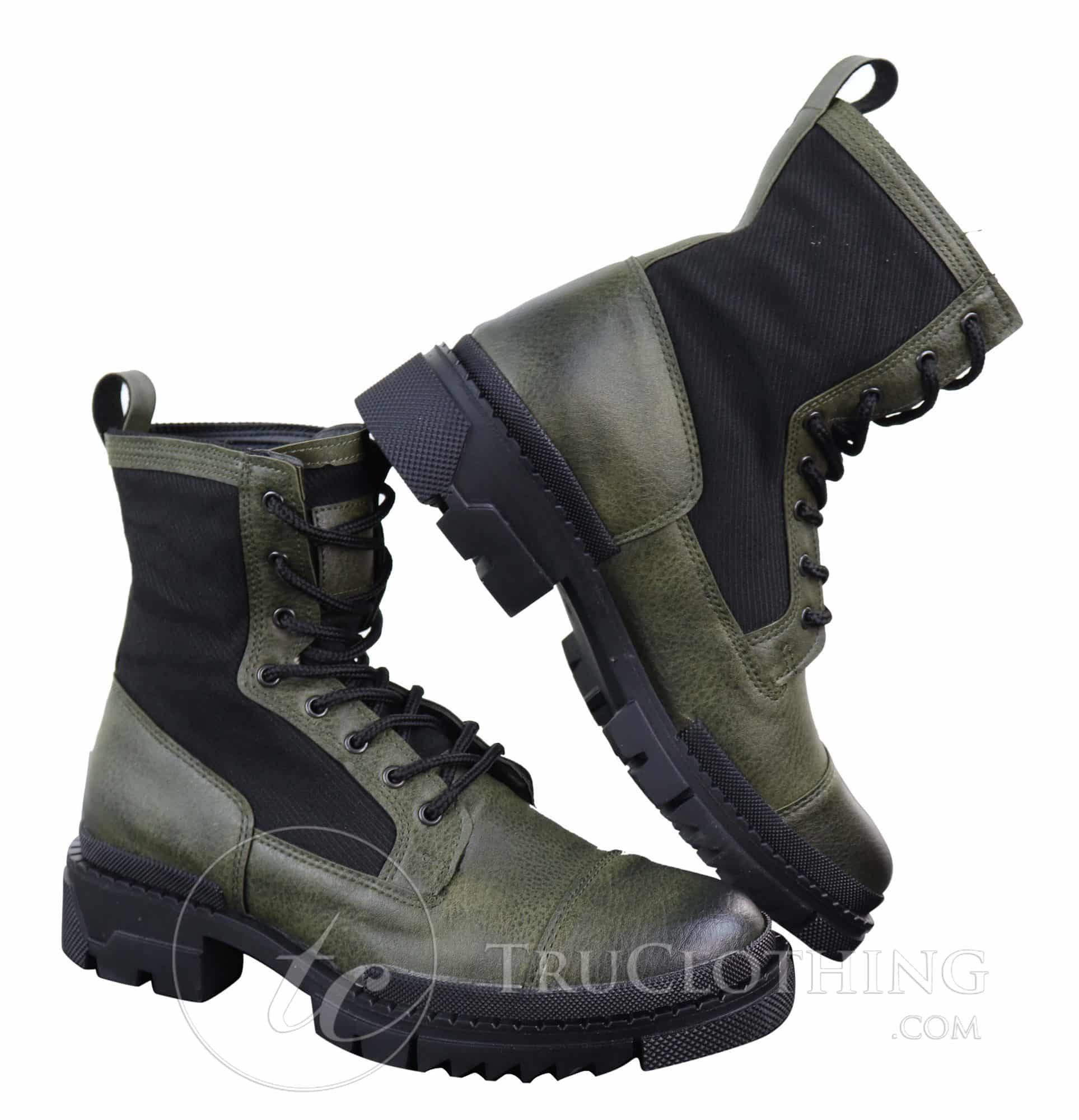 Botines de piel sintética para hombre