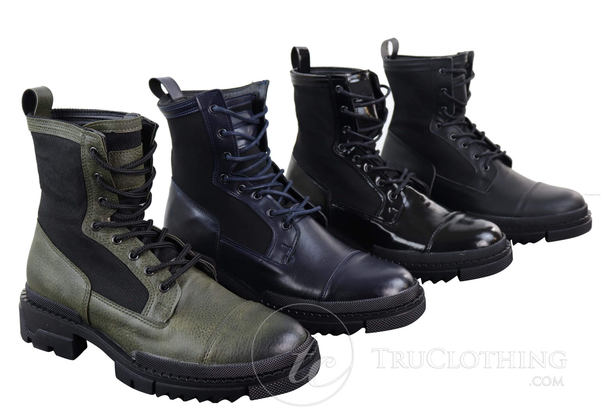 Botines de piel sintética para hombre