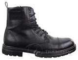 Botines de hombre de piel sintética con cremallera