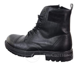 Botines de hombre de piel sintética con cremallera
