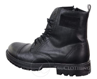 Botines de hombre de piel sintética con cremallera