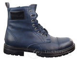 Botines de hombre de piel sintética con cremallera