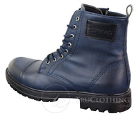 Botines de hombre de piel sintética con cremallera