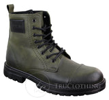 Botines de hombre de piel sintética con cremallera