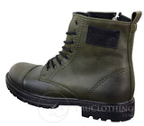 Botines de hombre de piel sintética con cremallera