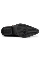 Zapatos de montar de cuero auténtico para hombre con hebilla.