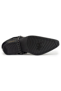 Zapatos de montar de cuero auténtico para hombre con cadena