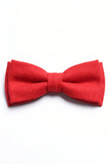 Pajarita de tweed rojo para hombre