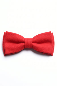 Pajarita de tweed rojo para hombre