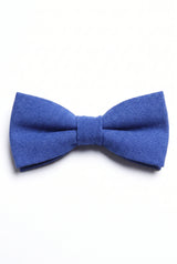 Pajarita doble de color azul marino para hombre