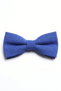 Pajarita doble de color azul marino para hombre