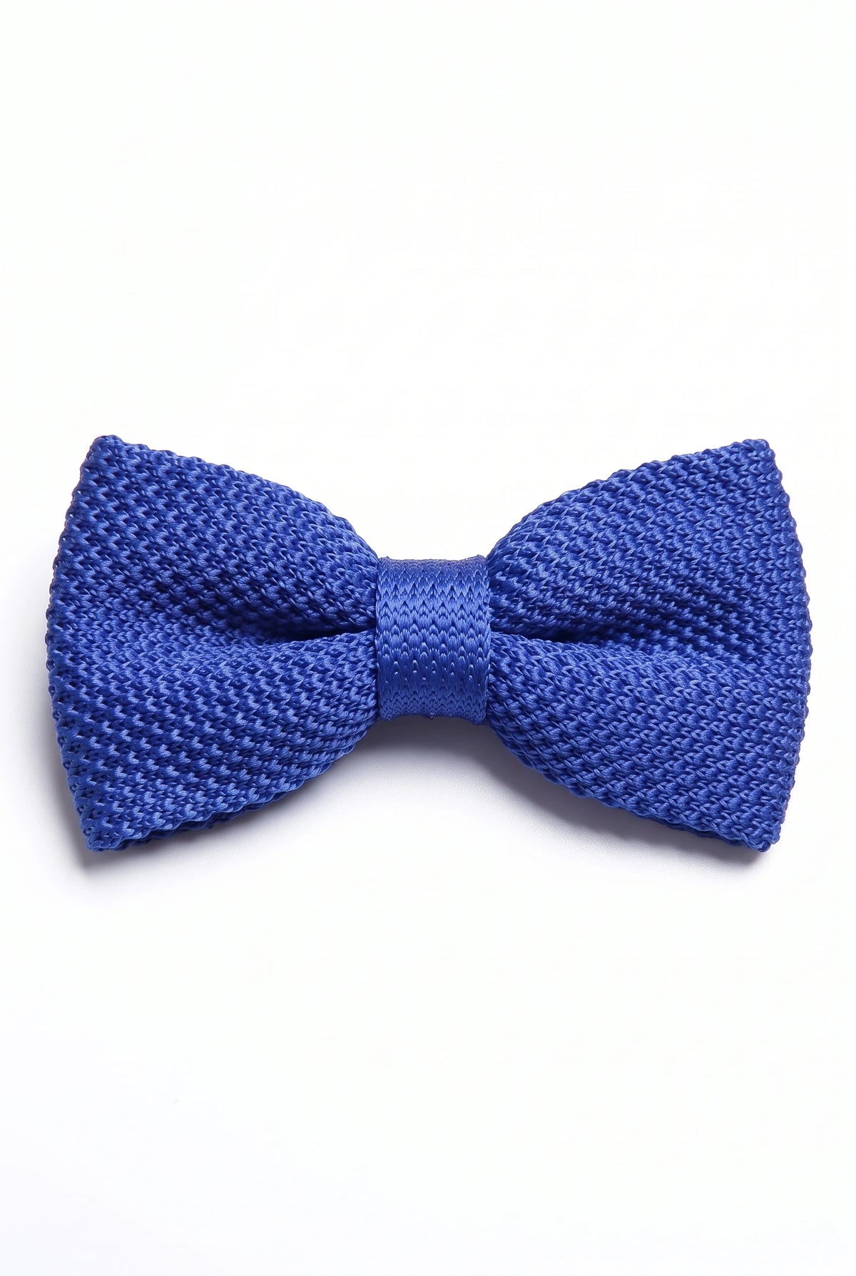 Pajarita de punto azul marino para hombre