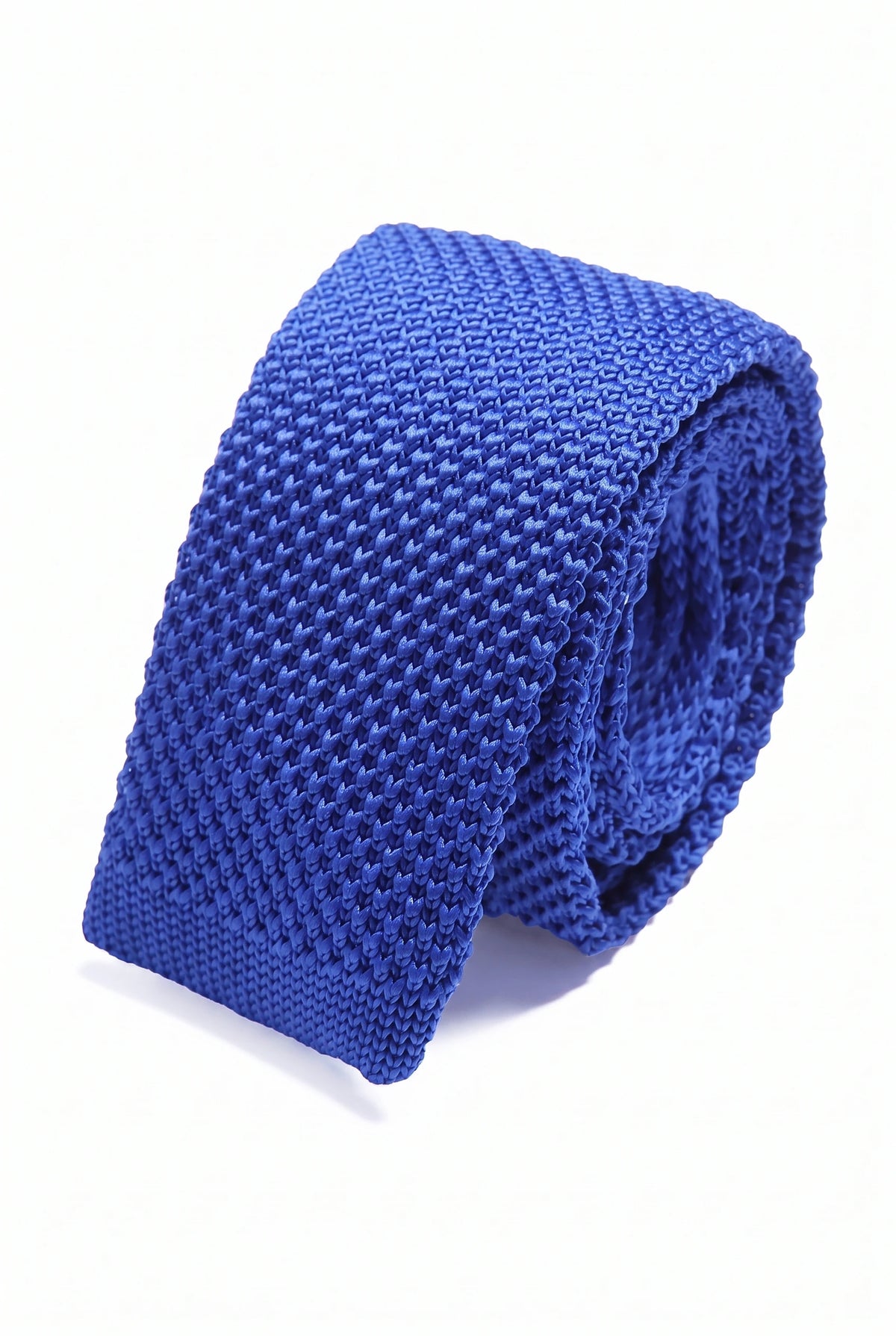 Corbata de punto azul marino para hombre
