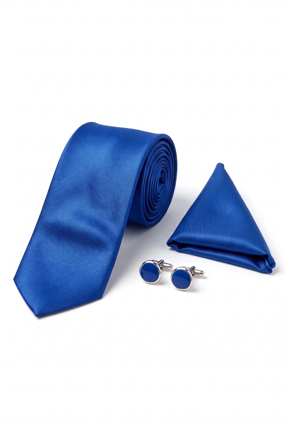 Conjunto de corbata azul marino para hombre