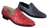 Zapatos de fiesta brillantes con purpurina para hombre