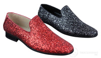 Zapatos de fiesta brillantes con purpurina para hombre