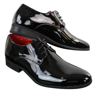 Zapatos formales de charol brillante para hombre