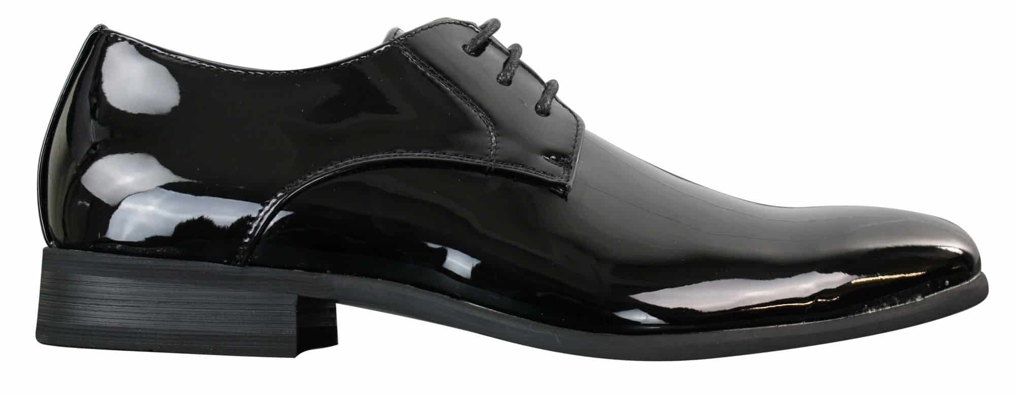 Zapatos formales de charol brillante para hombre