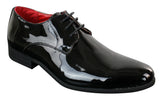 Zapatos formales de charol brillante para hombre