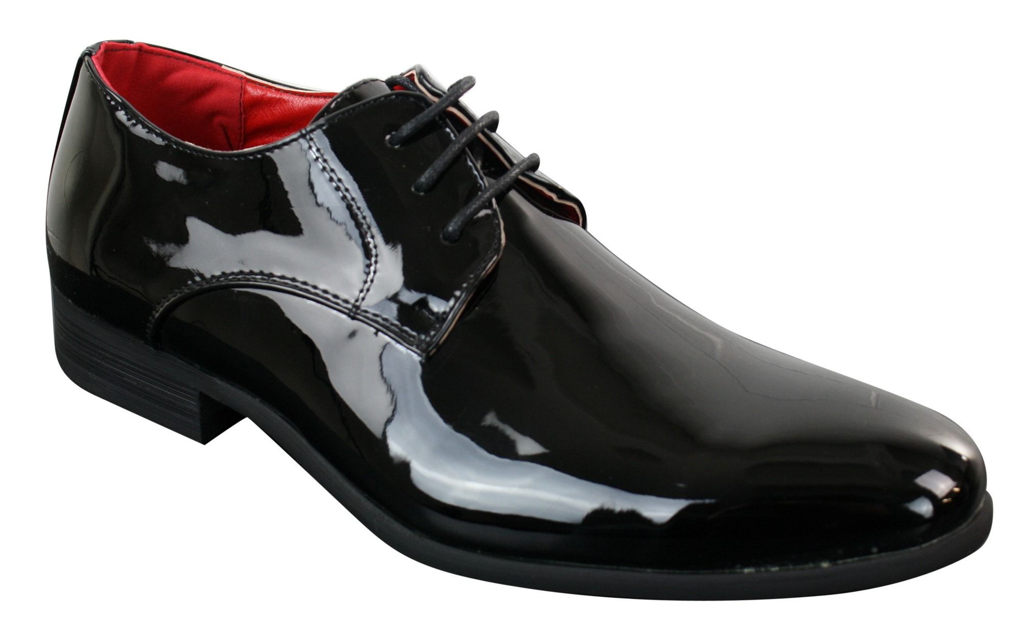 Zapatos formales de charol brillante para hombre