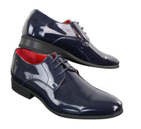 Zapatos formales de charol brillante para hombre
