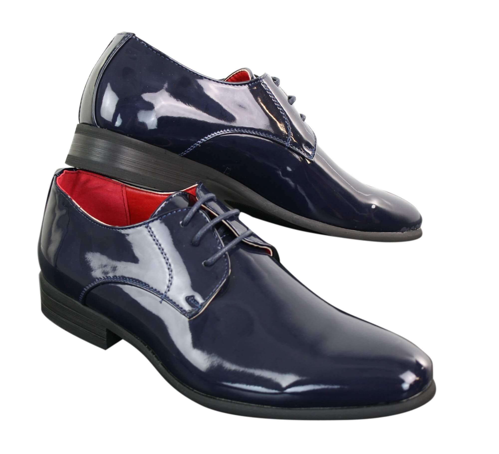 Zapatos formales de charol brillante para hombre