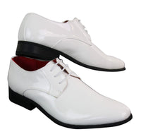 Zapatos formales de charol brillante para hombre