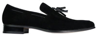 Mocasines de ante para hombre, zapatos de conducir, sin cordones, diseño con borla, de piel, elegantes e informales.