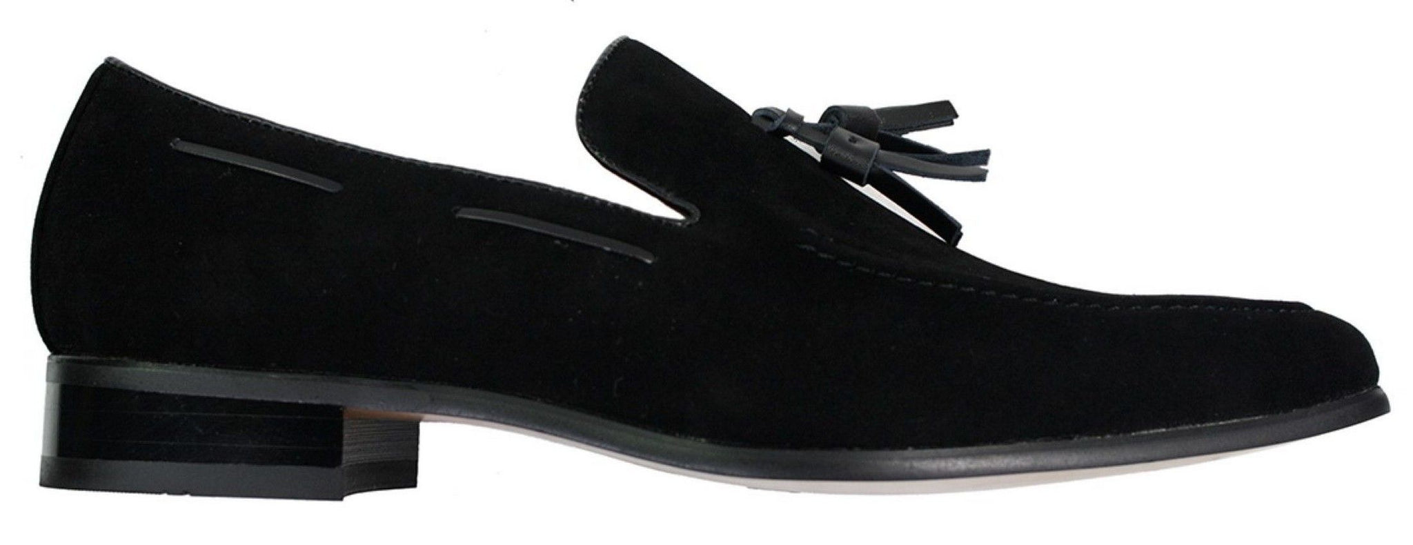Mocasines de ante para hombre, zapatos de conducir, sin cordones, diseño con borla, de piel, elegantes e informales.