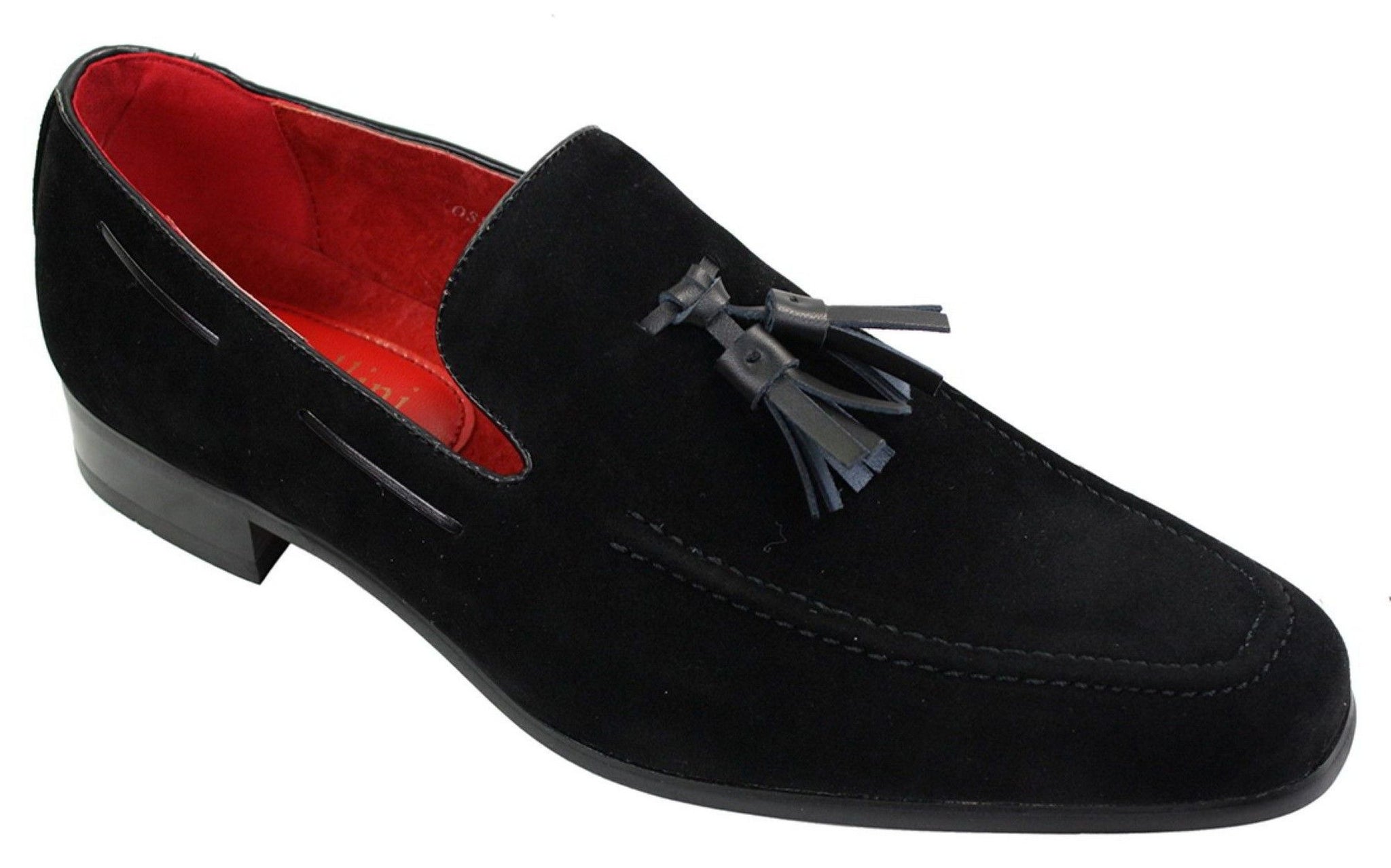 Mocasines de ante para hombre, zapatos de conducir, sin cordones, diseño con borla, de piel, elegantes e informales.