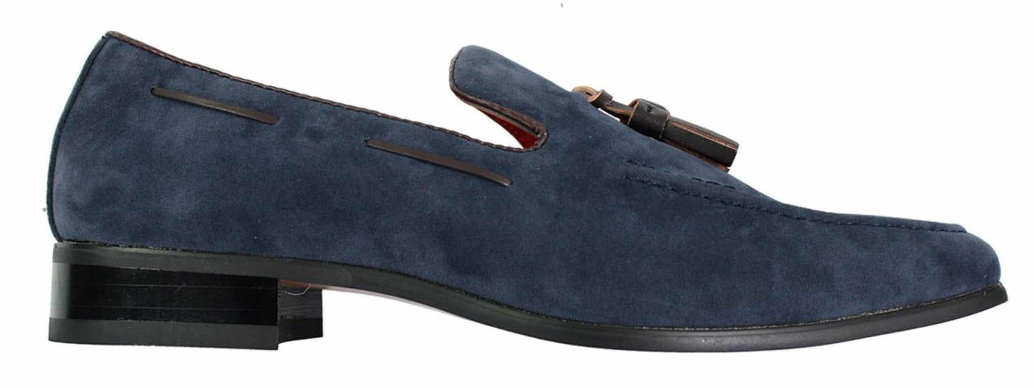 Mocasines de ante para hombre, zapatos de conducir, sin cordones, diseño con borla, de piel, elegantes e informales.