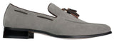 Mocasines de ante para hombre, zapatos de conducir, sin cordones, diseño con borla, de piel, elegantes e informales.